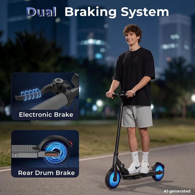 W3C braking illustration, source image marked AI-generated